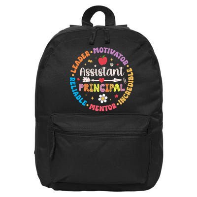 Groovy School Assistant Principal Teacher Appreciation 16 in Basic Backpack