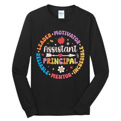 Groovy School Assistant Principal Teacher Appreciation Tall Long Sleeve T-Shirt