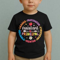 Groovy School Assistant Principal Teacher Appreciation Toddler T-Shirt