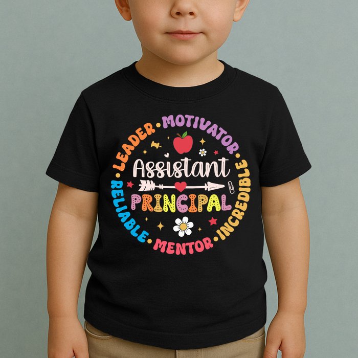 Groovy School Assistant Principal Teacher Appreciation Toddler T-Shirt