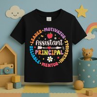 Groovy School Assistant Principal Teacher Appreciation Toddler T-Shirt