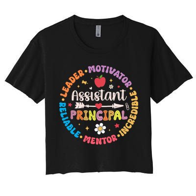 Groovy School Assistant Principal Teacher Appreciation Crop Top