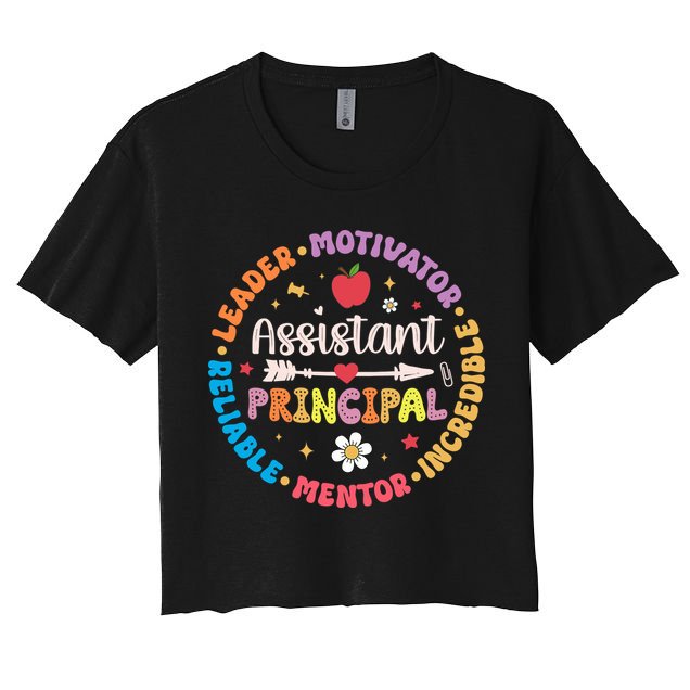 Groovy School Assistant Principal Teacher Appreciation Crop Top