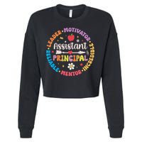Groovy School Assistant Principal Teacher Appreciation Cropped Pullover Crew