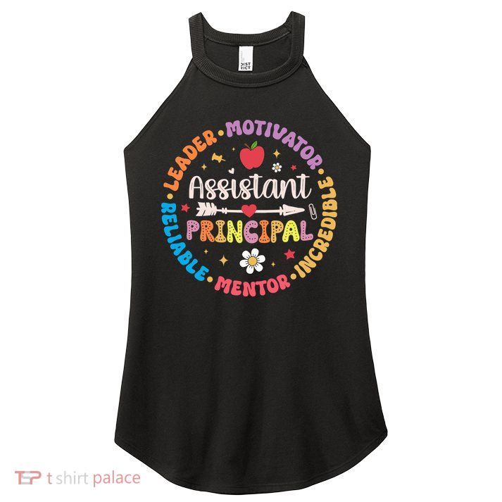 Groovy School Assistant Principal Teacher Appreciation Women's Perfect Tri Rocker Tank