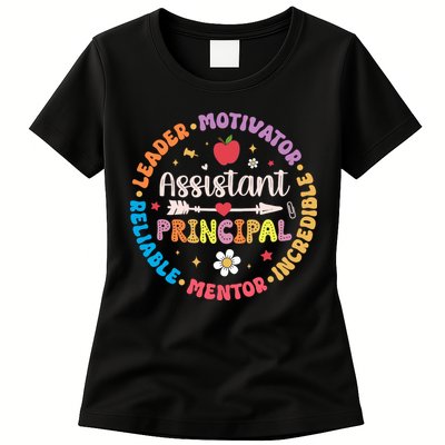 Groovy School Assistant Principal Teacher Appreciation Womens T-Shirt