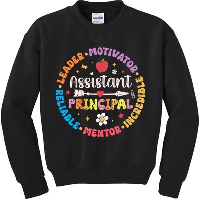 Groovy School Assistant Principal Teacher Appreciation Kids Sweatshirt