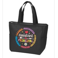 Groovy School Assistant Principal Teacher Appreciation Zip Tote Bag