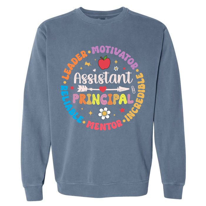 Groovy School Assistant Principal Teacher Appreciation Garment-Dyed Sweatshirt