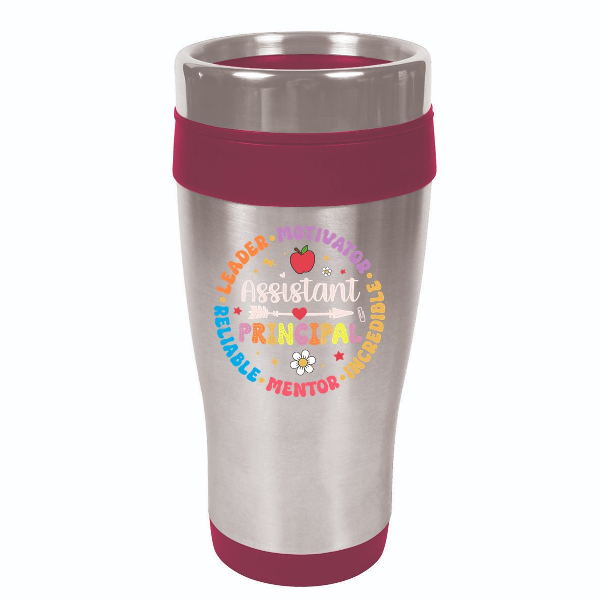 Groovy School Assistant Principal Teacher Appreciation 16oz Travel Tumbler