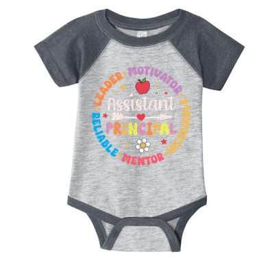 Groovy School Assistant Principal Teacher Appreciation Infant Baby Jersey Bodysuit
