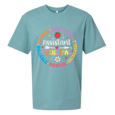 Groovy School Assistant Principal Teacher Appreciation Sueded Cloud Jersey T-Shirt