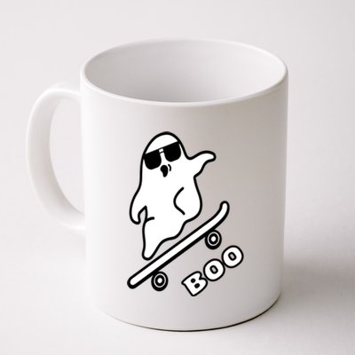 Ghost Skateboarding Boo Scary Halloween Tricks Or Treats Gift Coffee Mug