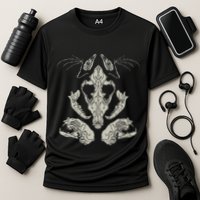 Goth Skulls & Bones Vulture Culture Taxidermy Gothic Cooling Performance Crew T-Shirt