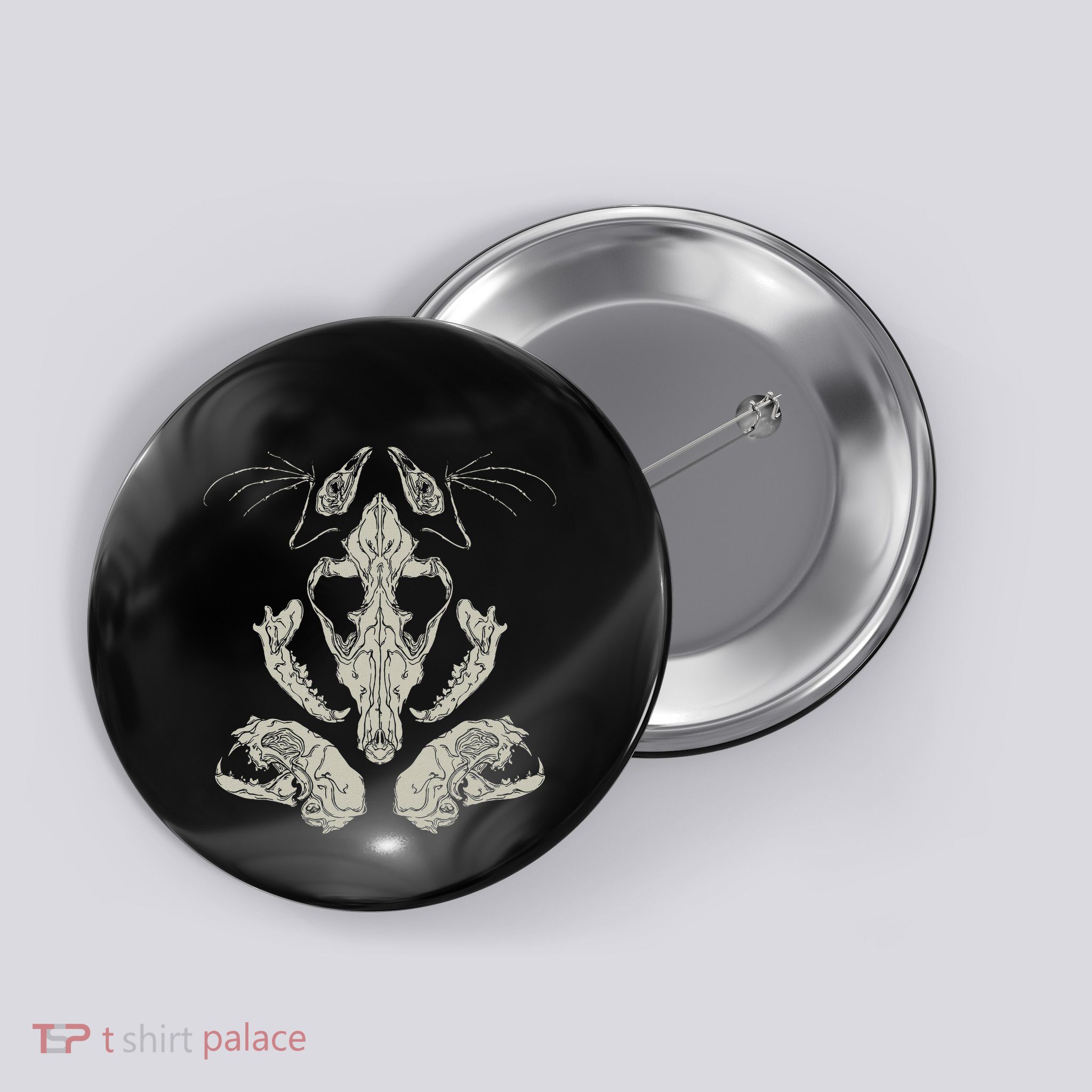Goth Skulls & Bones Vulture Culture Taxidermy Gothic Button