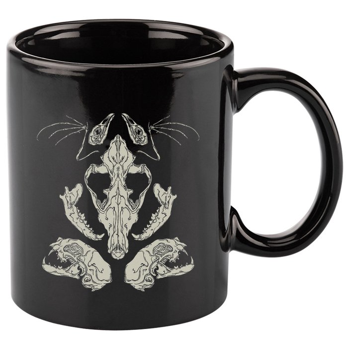 Goth Skulls & Bones Vulture Culture Taxidermy Gothic 11oz C Handle Ceramic Mug