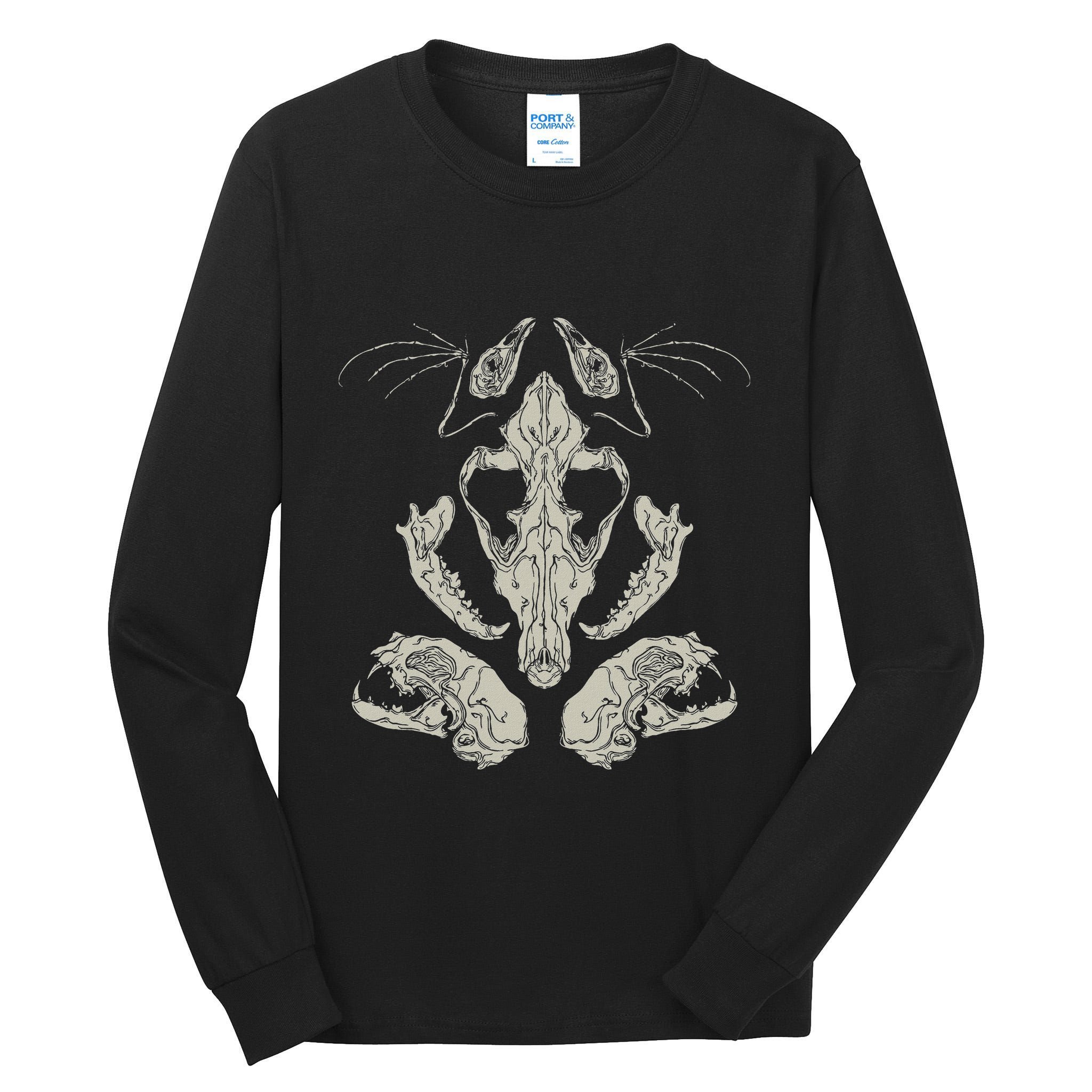 Goth Skulls & Bones Vulture Culture Taxidermy Gothic Tall Long Sleeve T-Shirt