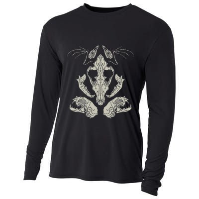 Goth Skulls & Bones Vulture Culture Taxidermy Gothic Cooling Performance Long Sleeve Crew