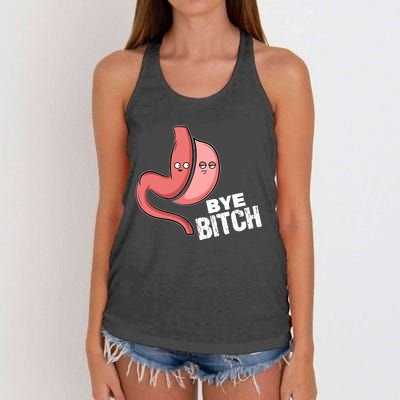 Gastric Sleeve Bye Bitch Bariatric Surgery Women's Knotted Racerback Tank