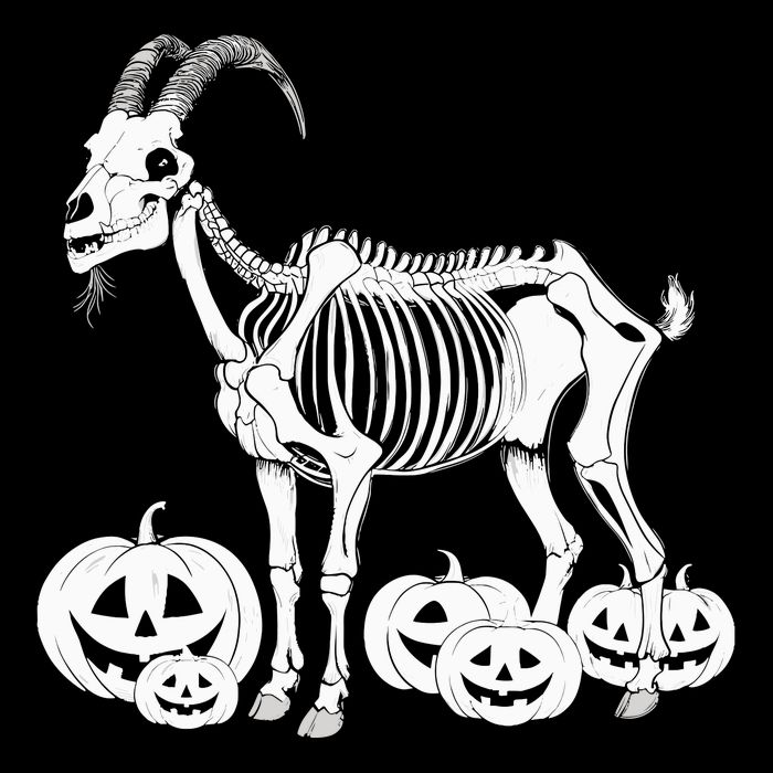 Goat Skeleton Birthday Halloweens Wo Impact Tech Backpack