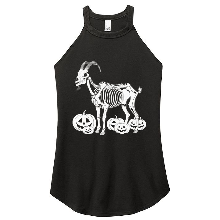 Goat Skeleton Birthday Halloweens Wo Women's Perfect Tri Rocker Tank