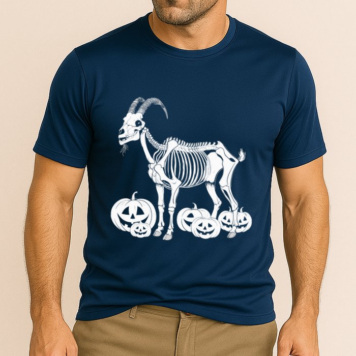 Goat Skeleton Birthday Halloweens Wo Cooling Performance Crew T-Shirt