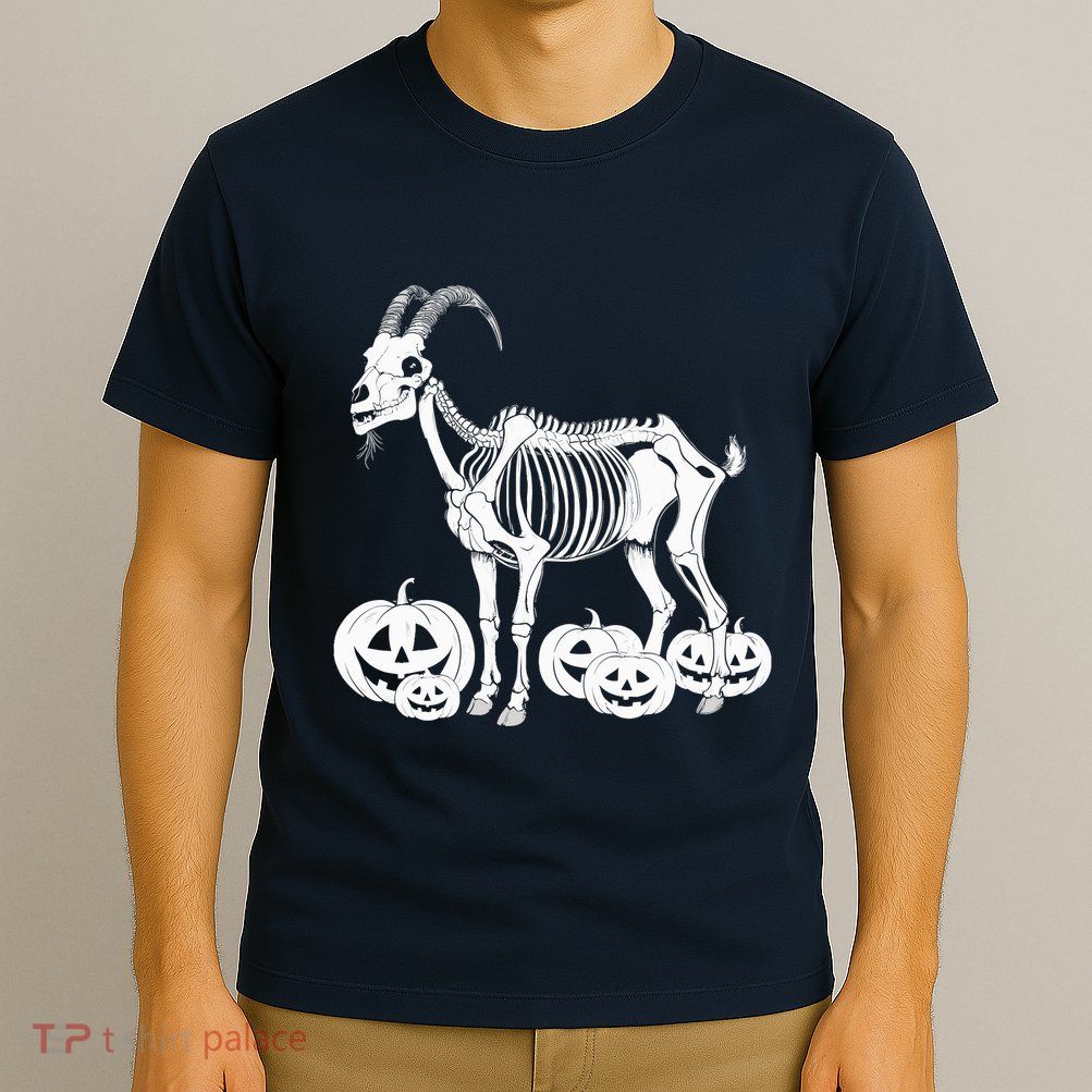 Goat Skeleton Birthday Halloweens Wo T-Shirt