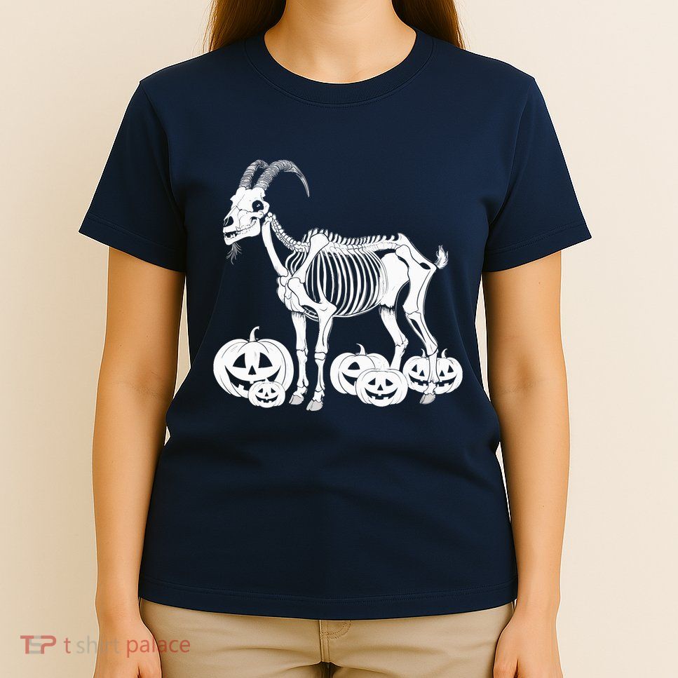 Goat Skeleton Birthday Halloweens Wo T-Shirt