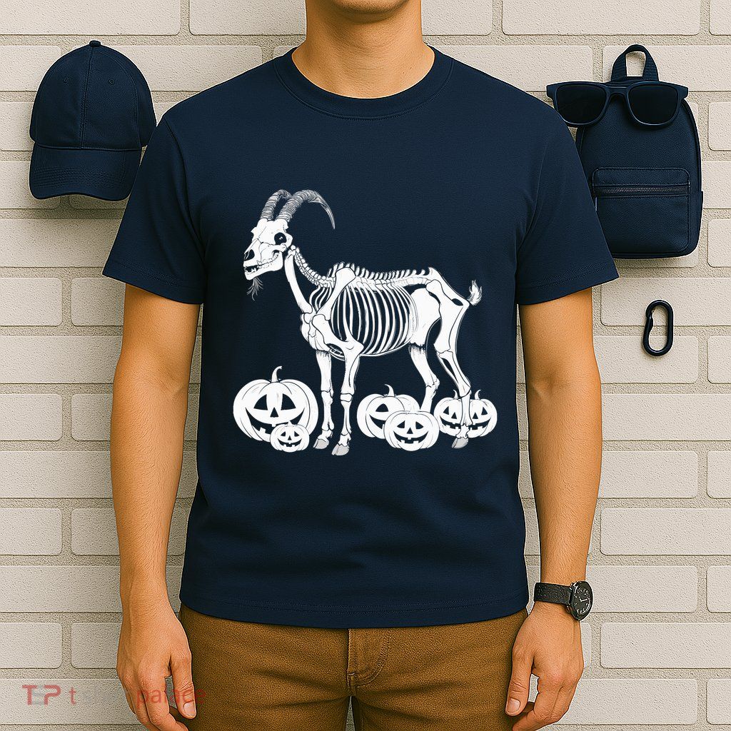 Goat Skeleton Birthday Halloweens Wo T-Shirt