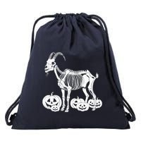 Goat Skeleton Birthday Halloweens Wo Drawstring Bag