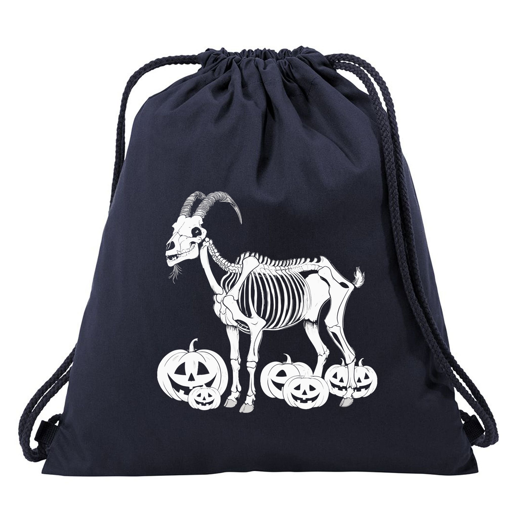 Goat Skeleton Birthday Halloweens Wo Drawstring Bag