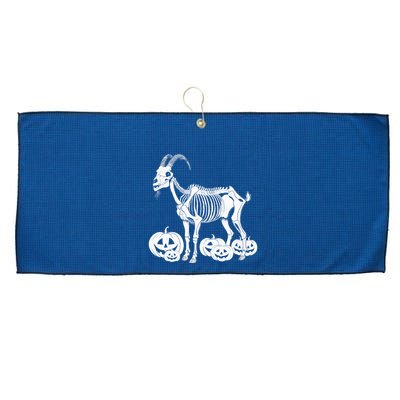 Goat Skeleton Birthday Halloweens Wo Large Microfiber Waffle Golf Towel