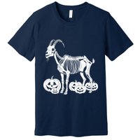 Goat Skeleton Birthday Halloweens Wo Premium T-Shirt