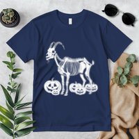 Goat Skeleton Birthday Halloweens Wo Premium T-Shirt