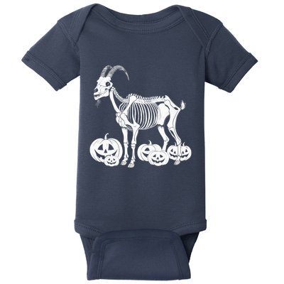 Goat Skeleton Birthday Halloweens Wo Baby Bodysuit