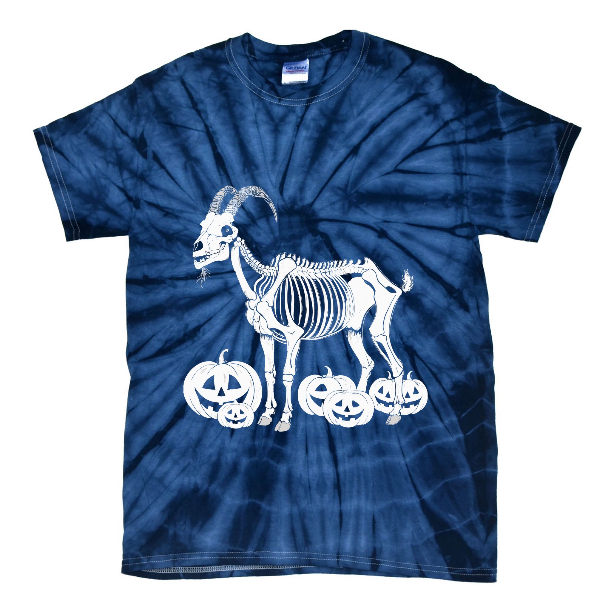 Goat Skeleton Birthday Halloweens Wo Tie-Dye T-Shirt