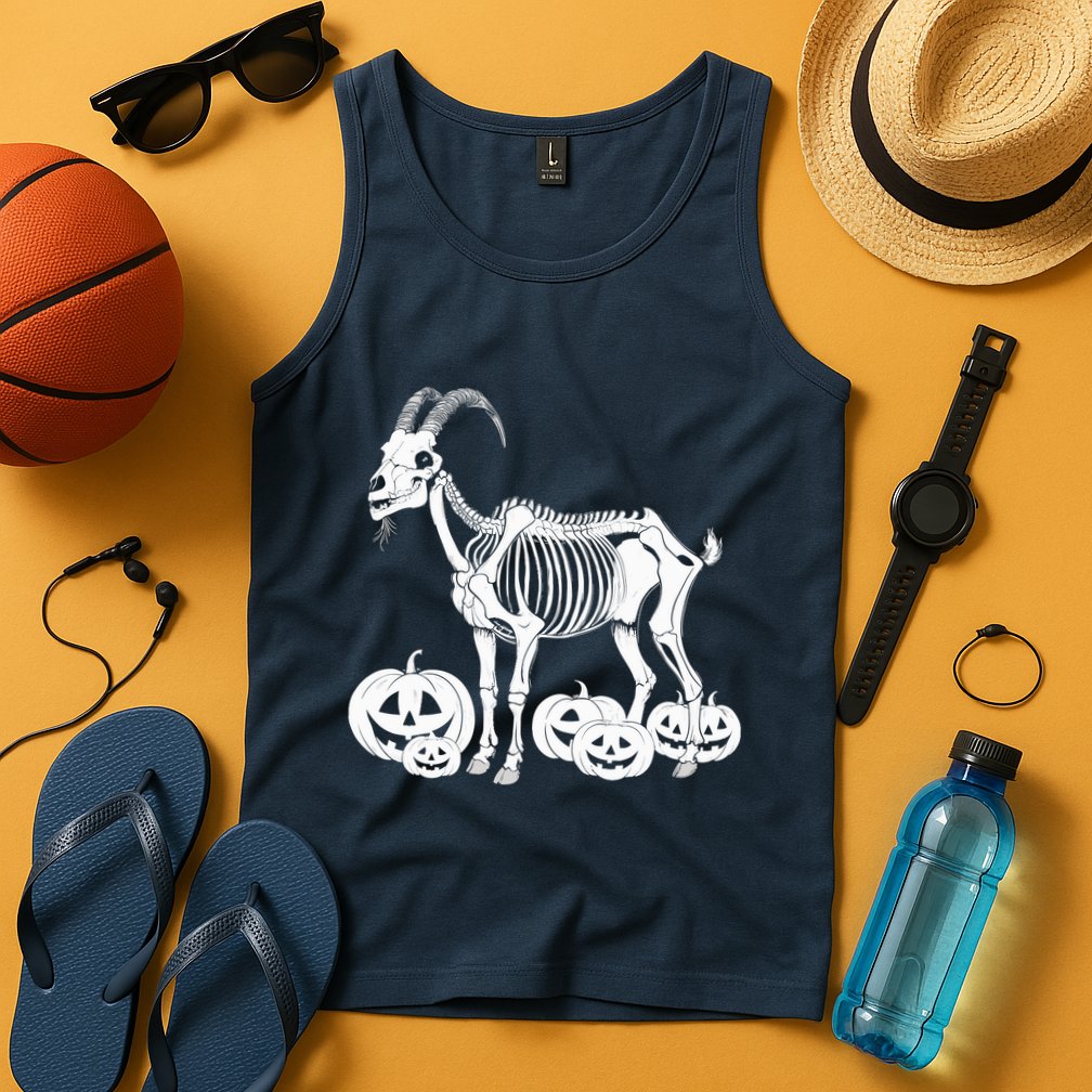 Goat Skeleton Birthday Halloweens Wo Tank Top