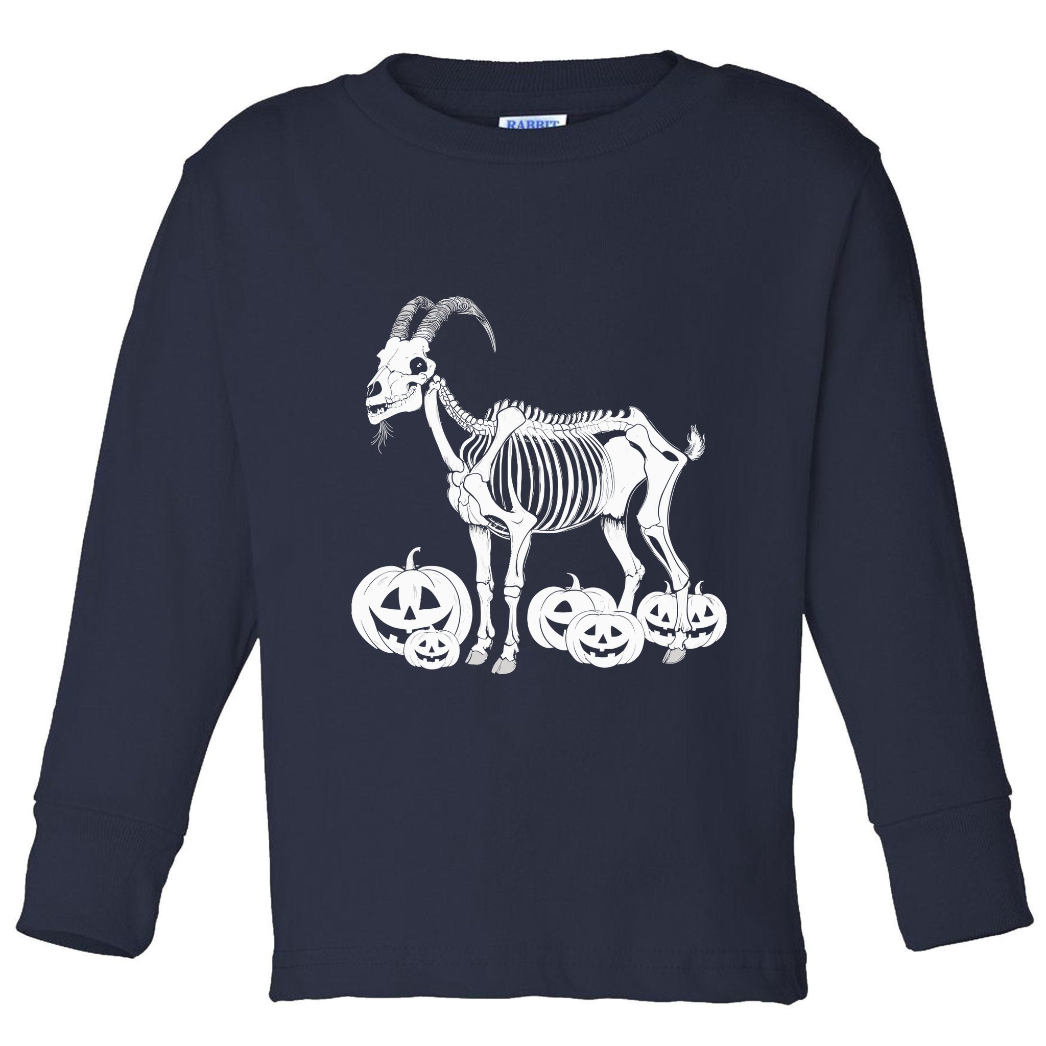 Goat Skeleton Birthday Halloweens Wo Toddler Long Sleeve Shirt