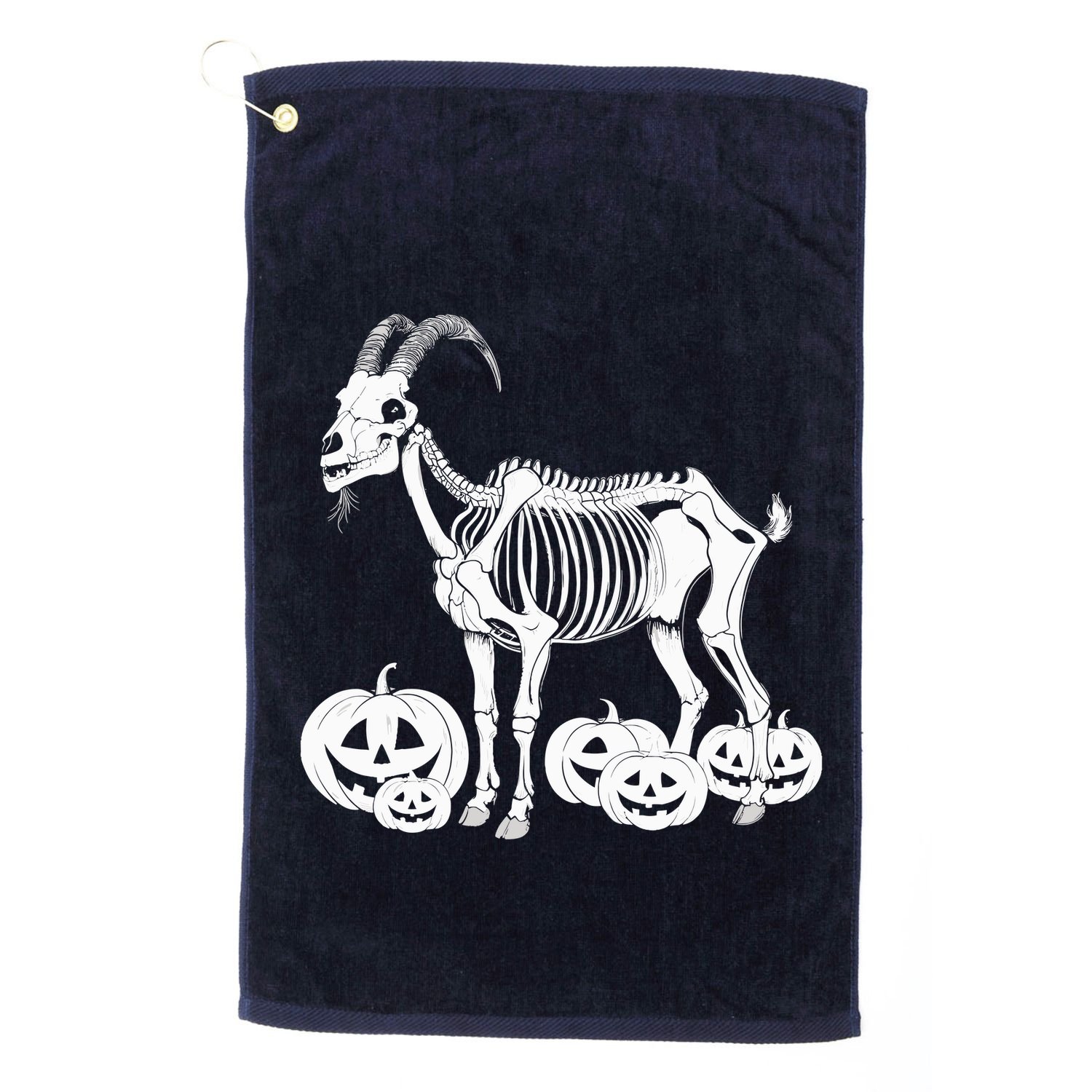 Goat Skeleton Birthday Halloweens Wo Golf Towel