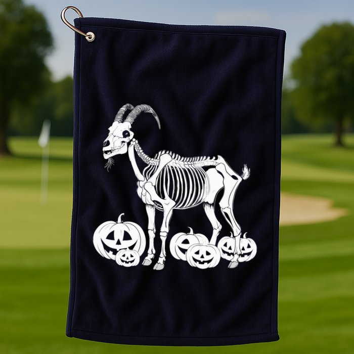 Goat Skeleton Birthday Halloweens Wo Golf Towel
