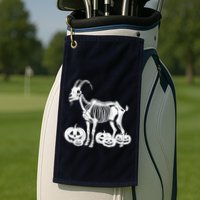 Goat Skeleton Birthday Halloweens Wo Golf Towel