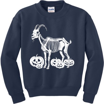 Goat Skeleton Birthday Halloweens Wo Kids Sweatshirt