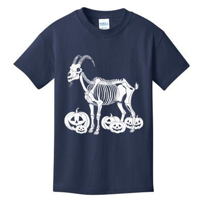 Goat Skeleton Birthday Halloweens Wo Kids T-Shirt