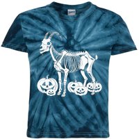 Goat Skeleton Birthday Halloweens Wo Kids Tie-Dye T-Shirt