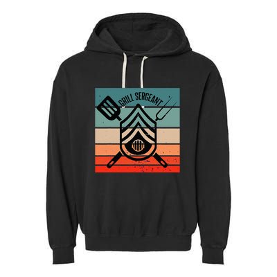 Grill Sergeant Bbq Master Master Of Grilling Garment-Dyed Fleece Hoodie