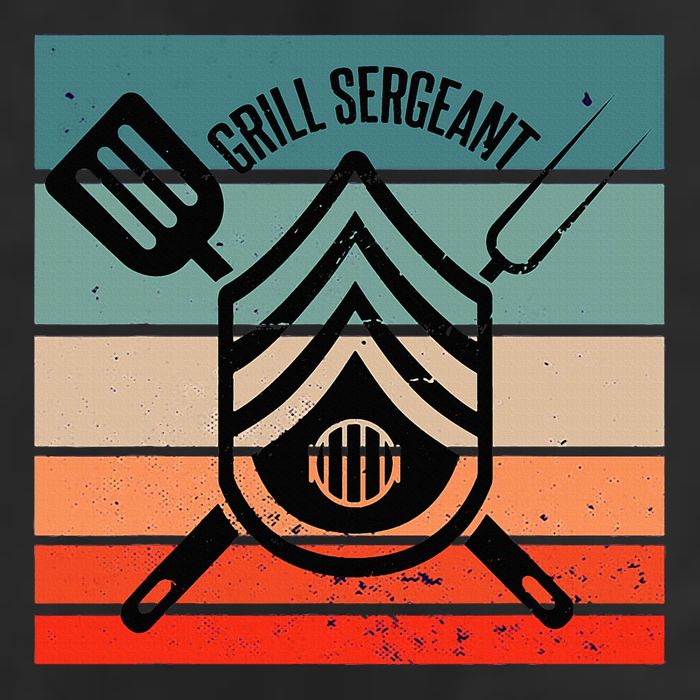 Grill Sergeant Bbq Master Master Of Grilling 7 Panel Mesh Trucker Snapback Hat