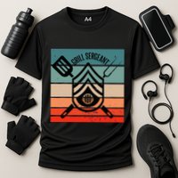 Grill Sergeant Bbq Master Master Of Grilling Cooling Performance Crew T-Shirt