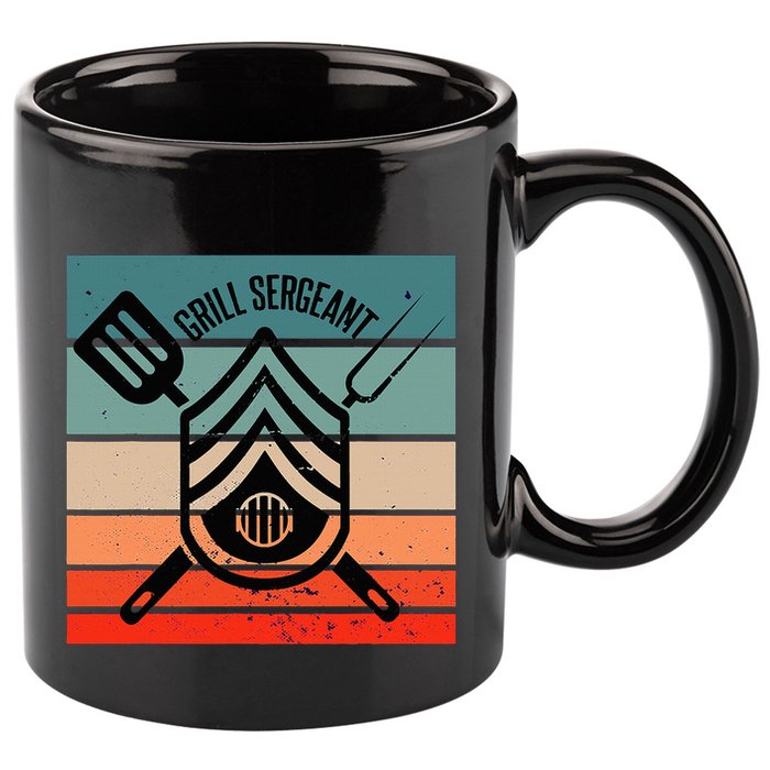 Grill Sergeant Bbq Master Master Of Grilling 11oz C Handle Ceramic Mug