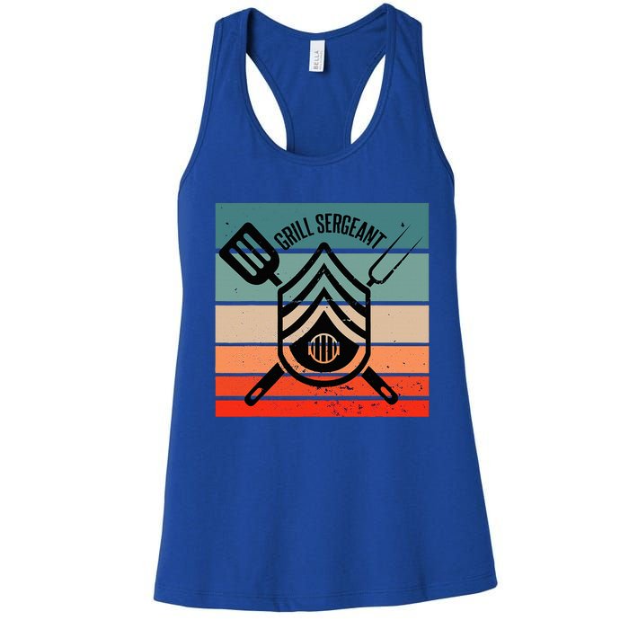 Grill Sergeant Bbq Master Master Of Grilling Women's Racerback Tank