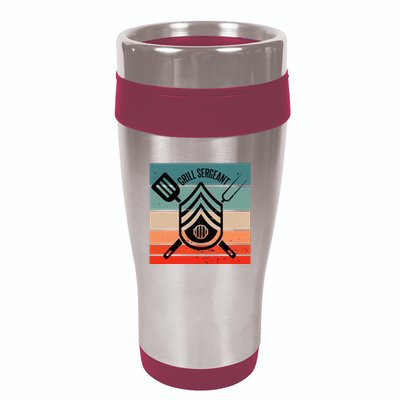 Grill Sergeant Bbq Master Master Of Grilling 16oz Travel Tumbler